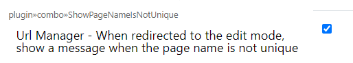 Redirection Message Conf Page Name Not Unique