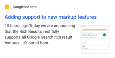 Google Article Card
