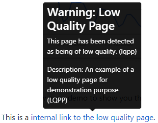 Lqpp Warning Link