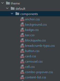 Default Component Stylesheet File Explorer