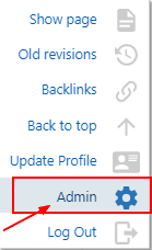 Dokuwiki Admin Manager