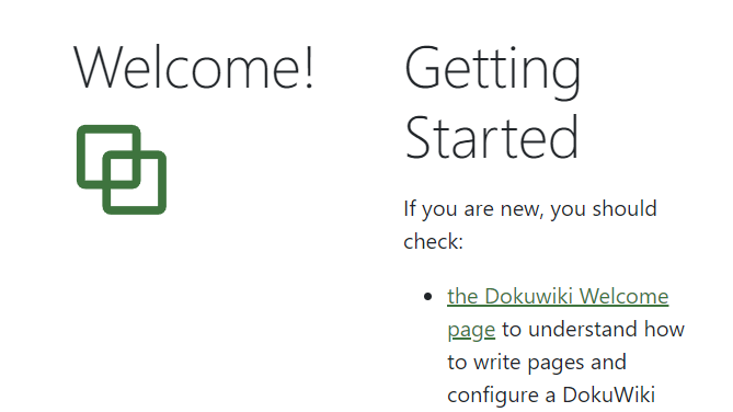 Site Starter Home Page Snapshot