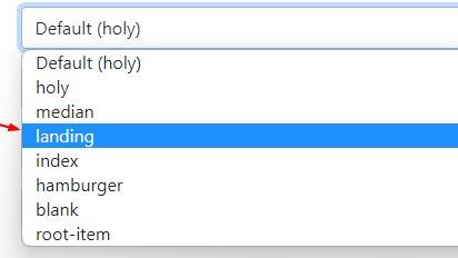 Landing Template Value