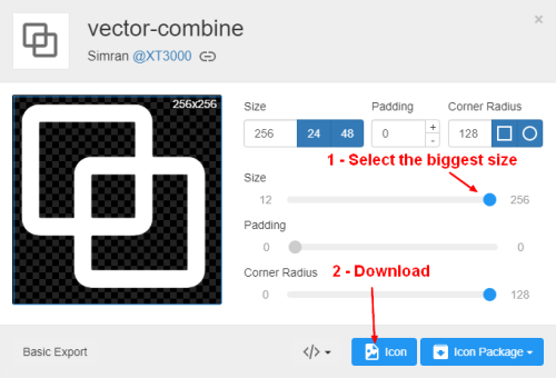 Material Design Download Icon Png Big