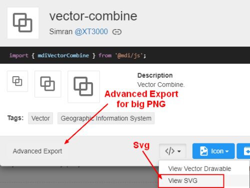 Material Design Download Icon Svg
