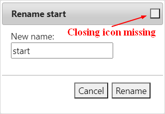 Bug Jquery Ui Closing Icon Missing