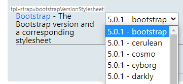 Bootstrapversionstylesheet