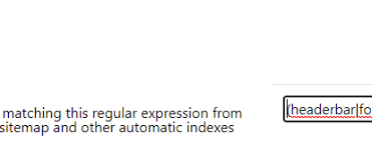 Hidepages Extrabar Configuration